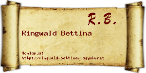 Ringwald Bettina névjegykártya